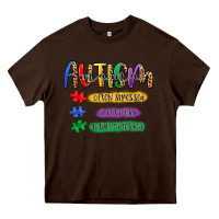 Chocolate Brown autism mama Heavy Core Tee - Artiststas