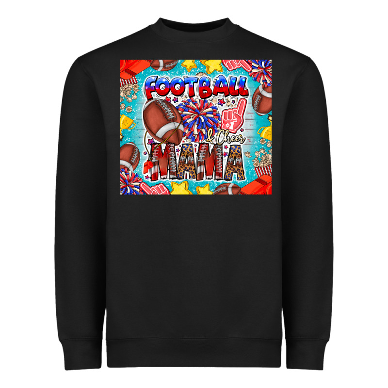 Football Mama Heavyweight Sweatshirt by CowhideDigitalArt | Teevron