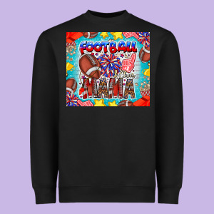 Football Mama Heavyweight Sweatshirt Designed By Cowhidedigitalart