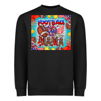 Black Football Mama Heavyweight Sweatshirt - CowhideDigitalArt