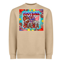 Mushroom Football Mama Heavyweight Sweatshirt - CowhideDigitalArt