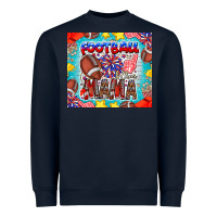 Navy Football Mama Heavyweight Sweatshirt - CowhideDigitalArt