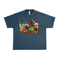 Midnight Navy Christmas coffee cups with Labrador Urban Heavy Tee - RanaPortraitStore
