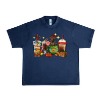 Navy Christmas coffee cups with Labrador Urban Heavy Tee - RanaPortraitStore