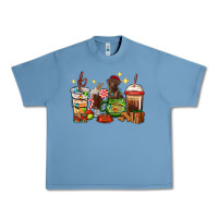 Pebble Blue Christmas coffee cups with Labrador Urban Heavy Tee - RanaPortraitStore