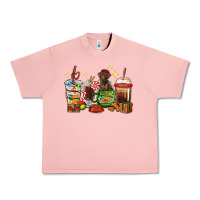 Salmon Christmas coffee cups with Labrador Urban Heavy Tee - RanaPortraitStore