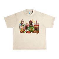Sandshell Christmas coffee cups with Labrador Urban Heavy Tee - RanaPortraitStore
