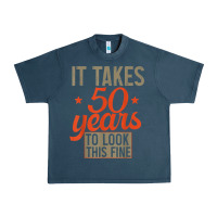 Midnight Navy 50 years old 50th birthday gifts for men and women Urban Heavy Tee - minhPixels