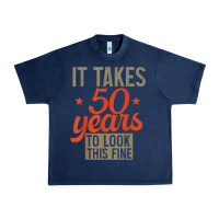 Navy 50 years old 50th birthday gifts for men and women Urban Heavy Tee - minhPixels