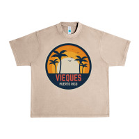 French Oak Vieques Puerto Rico Urban Heavy Tee - minhPixels