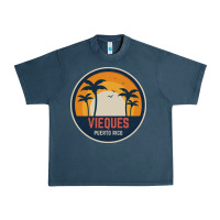 Midnight Navy Vieques Puerto Rico Urban Heavy Tee - minhPixels