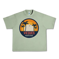 Oil Green Vieques Puerto Rico Urban Heavy Tee - minhPixels