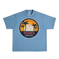 Pebble Blue Vieques Puerto Rico Urban Heavy Tee - minhPixels