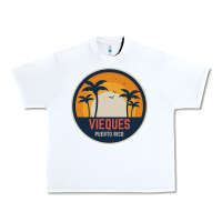 White Vieques Puerto Rico Urban Heavy Tee - minhPixels
