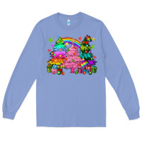 Colony Blue pride christmas trees Long Sleeve Tee - HowdyJamesFarm
