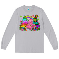 Moon Dust pride christmas trees Long Sleeve Tee - HowdyJamesFarm