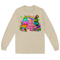 Mushroom pride christmas trees Long Sleeve Tee - HowdyJamesFarm