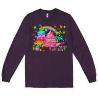 Plum pride christmas trees Long Sleeve Tee - HowdyJamesFarm