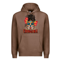 Chestnut chingona latina bun mama Premium Hoodie - BundleAndBundleShop