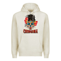 Oatmeal Heather chingona latina bun mama Premium Hoodie - BundleAndBundleShop