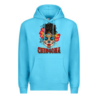 Ocean Blue chingona latina bun mama Premium Hoodie - BundleAndBundleShop