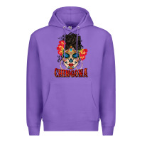 Purple chingona latina bun mama Premium Hoodie - BundleAndBundleShop