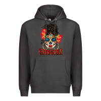 Smoke chingona latina bun mama Premium Hoodie - BundleAndBundleShop