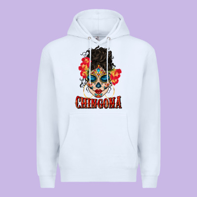 Chingona Latina Bun Mama Premium Hoodie Designed By Bundleandbundleshop