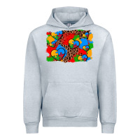 Heather Grey autism heart background Urban Hoodie - AdoDesignShop