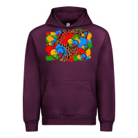 Mauve Wine autism heart background Urban Hoodie - AdoDesignShop