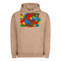 Pigment Burro autism heart background Urban Hoodie - AdoDesignShop
