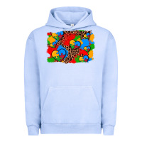 Pigment Grape Ice autism heart background Urban Hoodie - AdoDesignShop