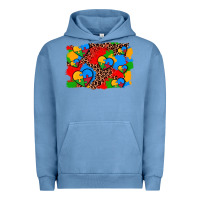 Pigment Pebble Blue autism heart background Urban Hoodie - AdoDesignShop
