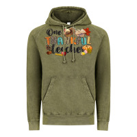 Vintage Olive one thankful teacher Vintage Hoodie - CowGirlArtShop