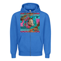 True Royal floral horse Zipper Hoodie - LillyAllenDesigns