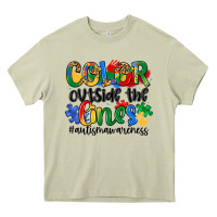 Mossy color outside the lines Heavy Core Tee - Artiststas