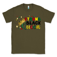 Army Green strong black queen Classic Tee - Artiststas