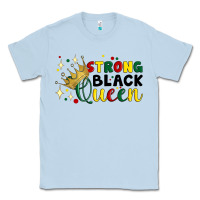 Dusty Blue strong black queen Classic Tee - Artiststas