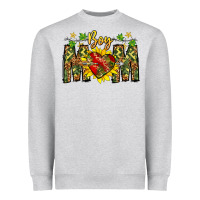 Heather Grey boy mom Heavyweight Sweatshirt - CowhideDigitalArt