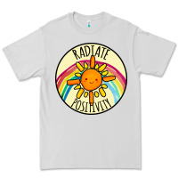 Dove Grey Radiate Positivity Premium Tee - Bettercallsaul