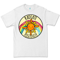 White Radiate Positivity Premium Tee - Bettercallsaul