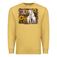 Antique Gold gats baby gots sunflowers wooden serape leopard Premium Sweatshirt - Artiststas