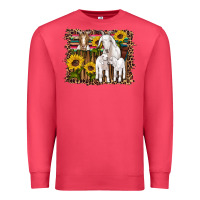 Cardinal gats baby gots sunflowers wooden serape leopard Premium Sweatshirt - Artiststas