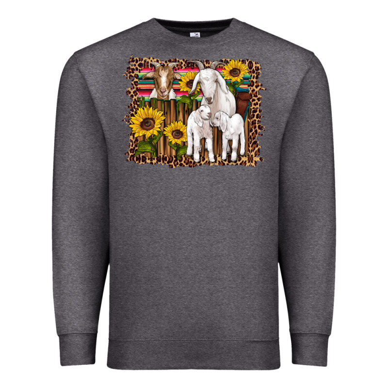 Gats Baby Gots Sunflowers Wooden Serape Leopard Premium Sweatshirt by Artiststas | Teevron