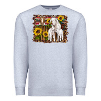 Heather Grey gats baby gots sunflowers wooden serape leopard Premium Sweatshirt - Artiststas