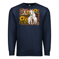 Navy gats baby gots sunflowers wooden serape leopard Premium Sweatshirt - Artiststas