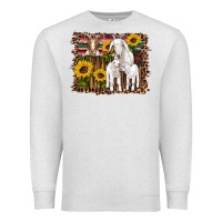 Oatmeal Heather gats baby gots sunflowers wooden serape leopard Premium Sweatshirt - Artiststas