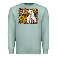 Seafoam gats baby gots sunflowers wooden serape leopard Premium Sweatshirt - Artiststas