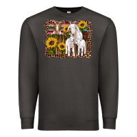 Smoke gats baby gots sunflowers wooden serape leopard Premium Sweatshirt - Artiststas