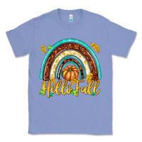 Colony Blue Hello Fall with Rainbow Classic Tee - texasbilliewilder
